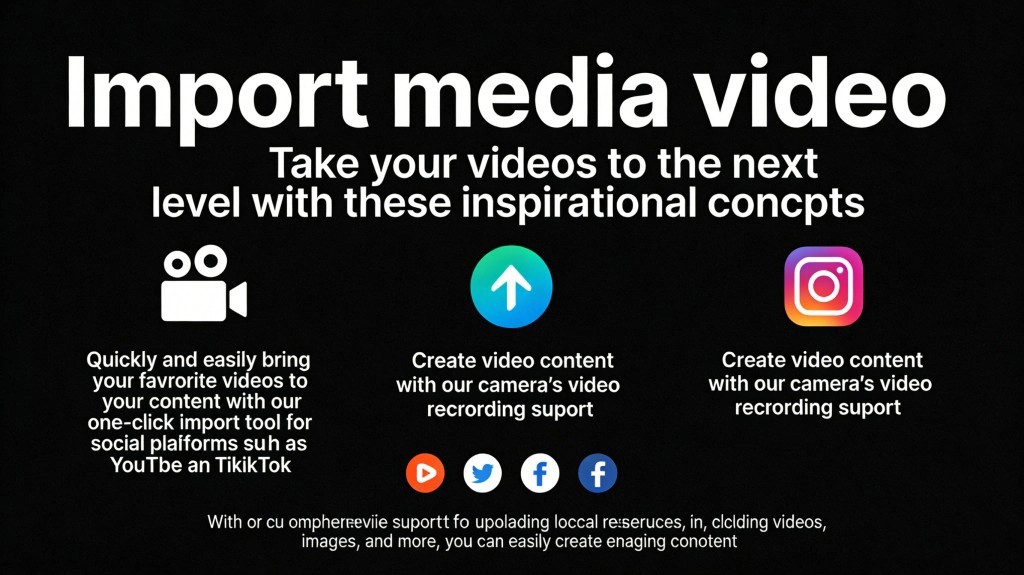 Import media video